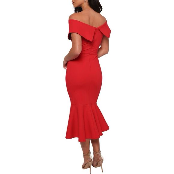 PETAL & PUP DAILENE OFF THE SHOULDER DRESS IN STORES $99 SZ XS - Picture 5 of 6